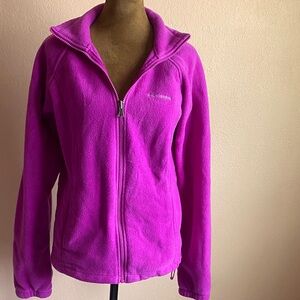COLUMBIA Vibrant Purple Fleece Jacket